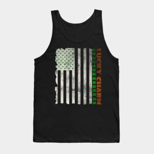 Irish American Flag, St Patrick's Day Tank Top